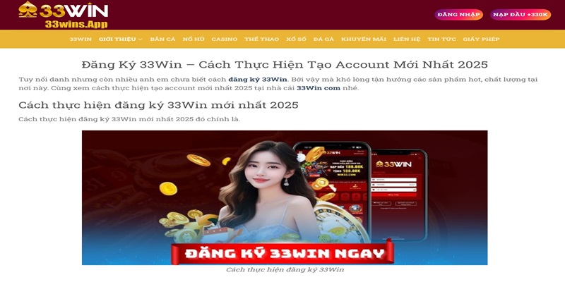 Hướng dẫn cách đặt cược trên 33Win chi tiết nhất
